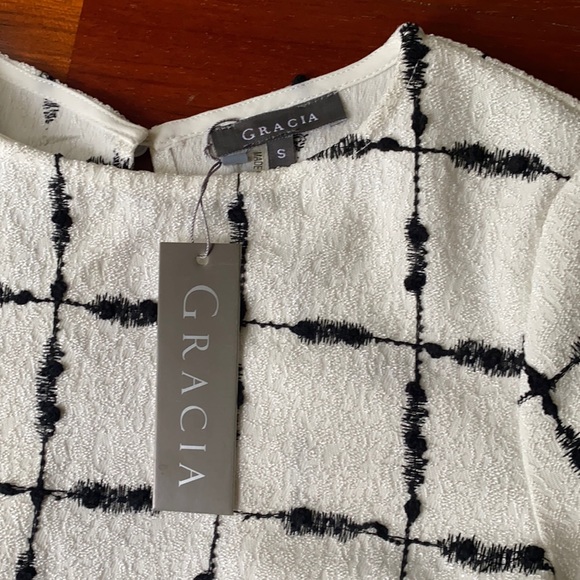 Black and White Mini Dress, NWT - Picture 3 of 4